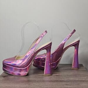 Jessica Simpson Women's Mayria Slingback Platform High Heel Size 9 NW